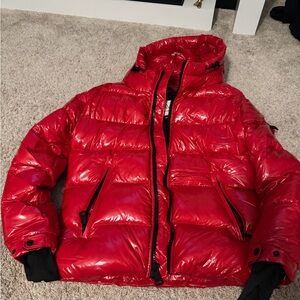 Sam Edelman Red Puffer Jacket